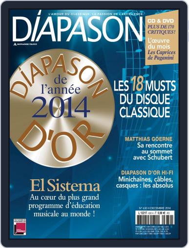 Diapason December 22nd, 2014 Digital Back Issue Cover