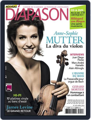 Diapason March 27th, 2014 Digital Back Issue Cover