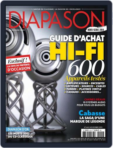 Diapason November 7th, 2013 Digital Back Issue Cover
