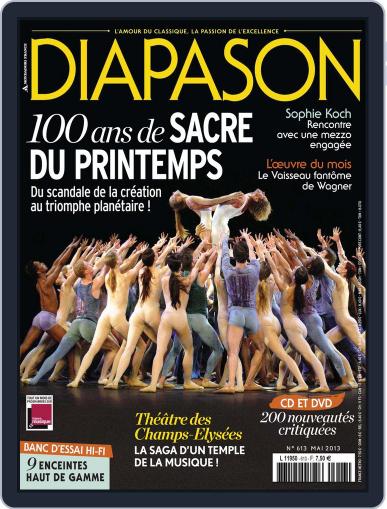 Diapason May 24th, 2013 Digital Back Issue Cover
