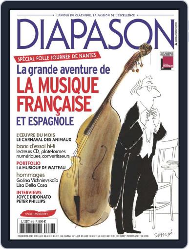 Diapason January 24th, 2013 Digital Back Issue Cover