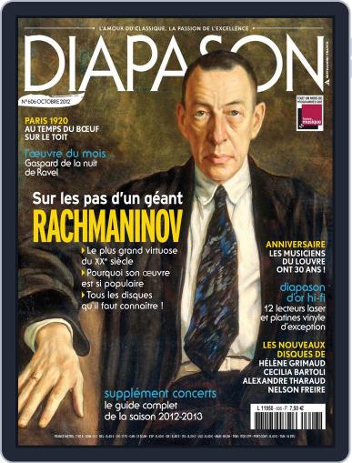 Diapason October 24th, 2012 Digital Back Issue Cover