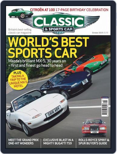 Classic & Sports Car October 1st, 2019 Digital Back Issue Cover