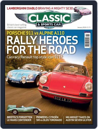 Classic & Sports Car January 1st, 2019 Digital Back Issue Cover