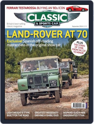Classic & Sports Car September 1st, 2018 Digital Back Issue Cover