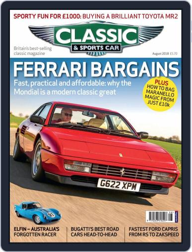 Classic & Sports Car (Digital) August 1st, 2018 Issue Cover