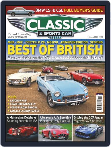 Classic & Sports Car February 1st, 2018 Digital Back Issue Cover