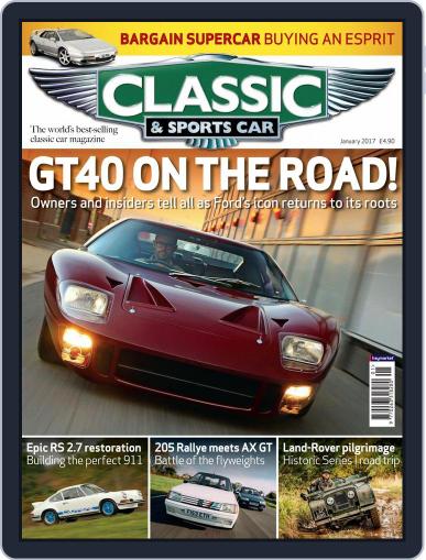 Classic & Sports Car January 1st, 2017 Digital Back Issue Cover