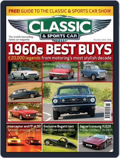 Classic & Sports Car November 1st, 2016 Digital Back Issue Cover