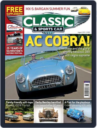 Classic & Sports Car August 1st, 2015 Digital Back Issue Cover