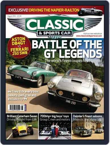 Classic & Sports Car August 1st, 2011 Digital Back Issue Cover