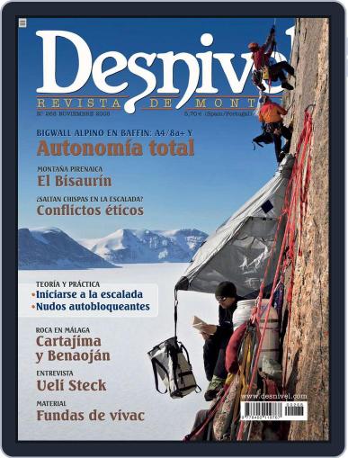 Desnivel October 30th, 2008 Digital Back Issue Cover