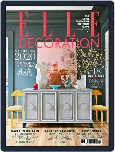 Elle Decoration UK February 1st, 2020 Digital Back Issue Cover