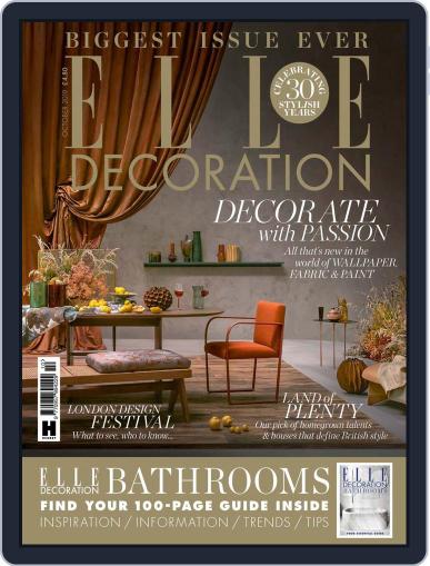 Elle Decoration UK October 1st, 2019 Digital Back Issue Cover
