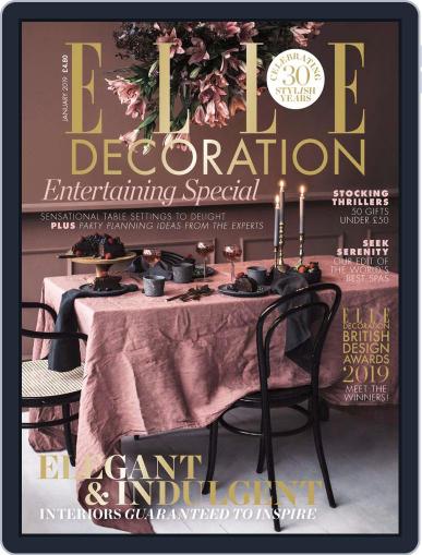 Elle Decoration UK January 1st, 2019 Digital Back Issue Cover