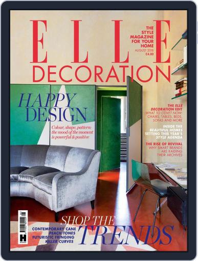 Elle Decoration UK August 1st, 2018 Digital Back Issue Cover