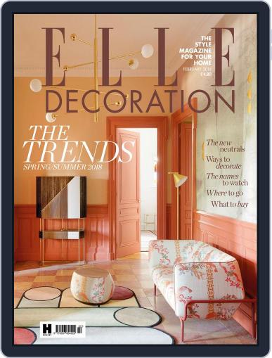 Elle Decoration UK February 1st, 2018 Digital Back Issue Cover