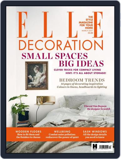 Elle Decoration UK March 1st, 2017 Digital Back Issue Cover