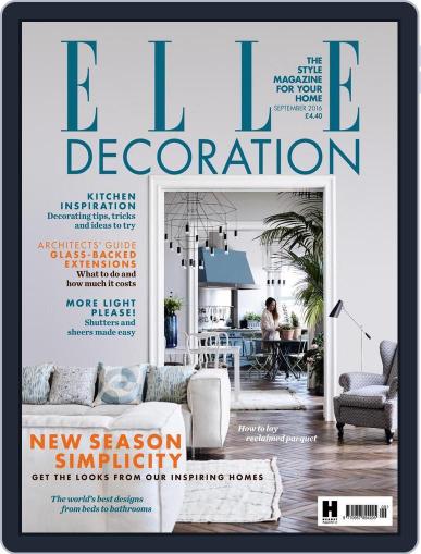 Elle Decoration UK August 4th, 2016 Digital Back Issue Cover