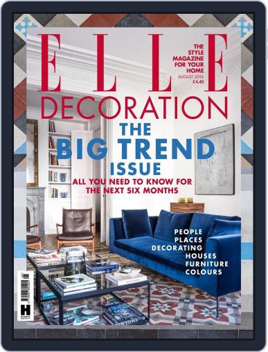 Elle Decoration UK July 7th, 2016 Digital Back Issue Cover