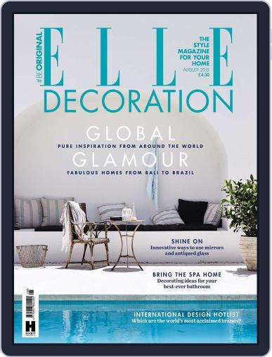 Elle Decoration UK August 1st, 2015 Digital Back Issue Cover