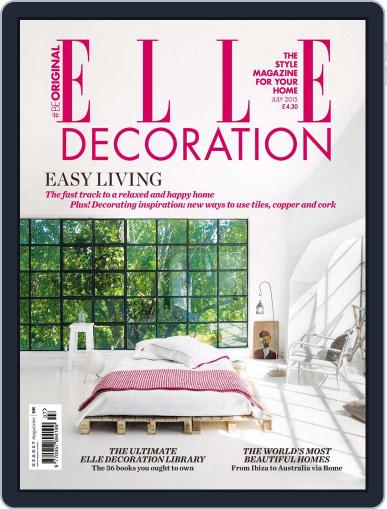Elle Decoration UK July 1st, 2015 Digital Back Issue Cover
