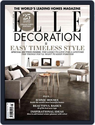 Elle Decoration UK December 3rd, 2013 Digital Back Issue Cover