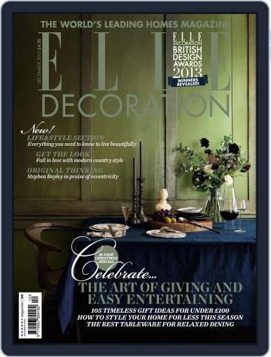 Elle Decoration UK November 5th, 2013 Digital Back Issue Cover