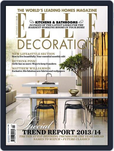 Elle Decoration UK July 30th, 2013 Digital Back Issue Cover