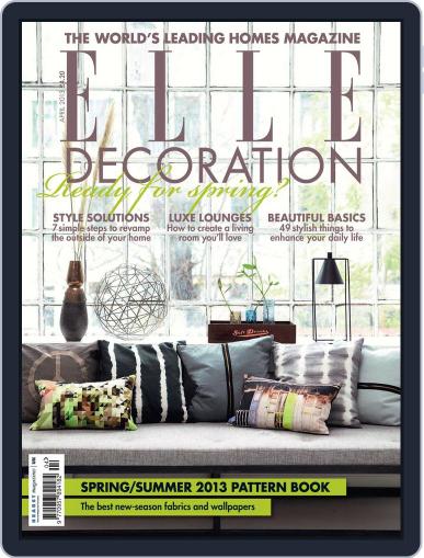 Elle Decoration UK March 5th, 2013 Digital Back Issue Cover