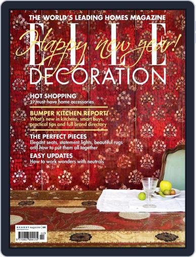 Elle Decoration UK January 1st, 2013 Digital Back Issue Cover