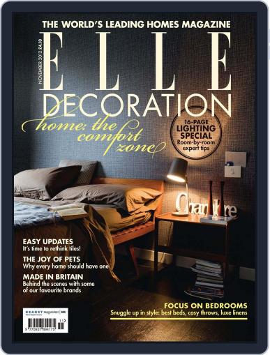Elle Decoration UK October 8th, 2012 Digital Back Issue Cover