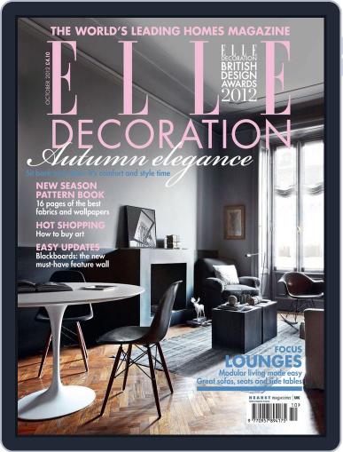 Elle Decoration UK August 30th, 2012 Digital Back Issue Cover