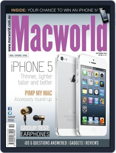 Macworld Australia October 3rd, 2012 Digital Back Issue Cover
