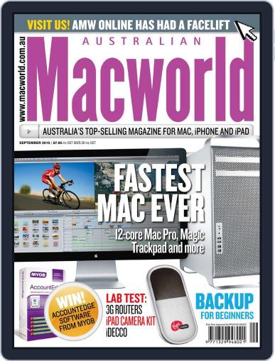 Macworld Australia August 25th, 2010 Digital Back Issue Cover