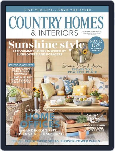 Country Homes & Interiors September 1st, 2017 Digital Back Issue Cover
