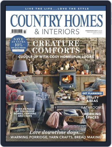 Country Homes & Interiors February 1st, 2017 Digital Back Issue Cover