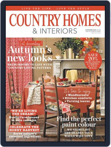 Country Homes & Interiors October 1st, 2016 Digital Back Issue Cover