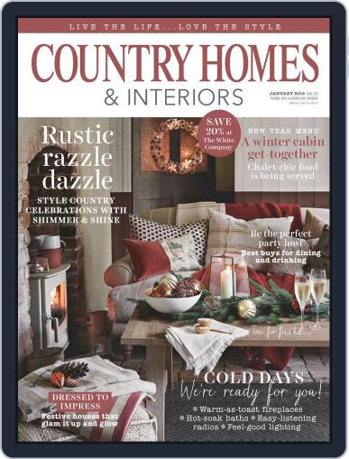 Country Homes & Interiors December 31st, 2015 Digital Back Issue Cover