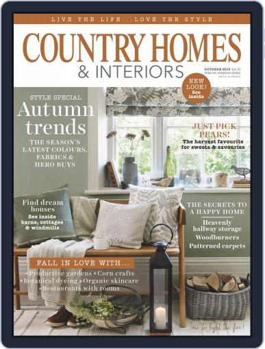Country Homes & Interiors October 1st, 2015 Digital Back Issue Cover