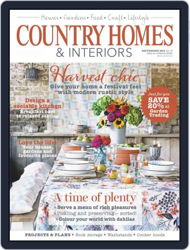 Country Homes & Interiors September 1st, 2015 Digital Back Issue Cover