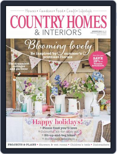 Country Homes & Interiors August 1st, 2015 Digital Back Issue Cover