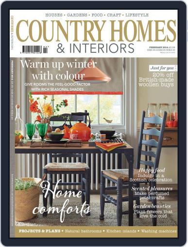 Country Homes & Interiors January 1st, 2014 Digital Back Issue Cover
