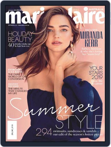 Marie Claire Australia January 1st, 2019 Digital Back Issue Cover
