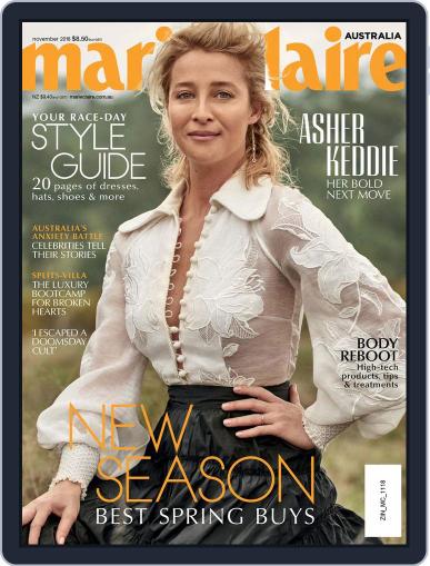 Marie Claire Australia November 1st, 2018 Digital Back Issue Cover