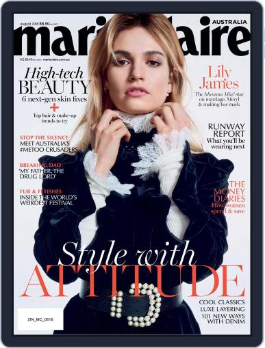 Marie Claire Australia August 1st, 2018 Digital Back Issue Cover