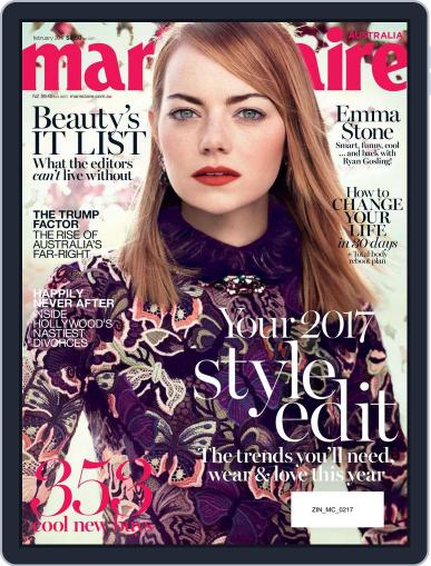 Marie Claire Australia February 1st, 2017 Digital Back Issue Cover