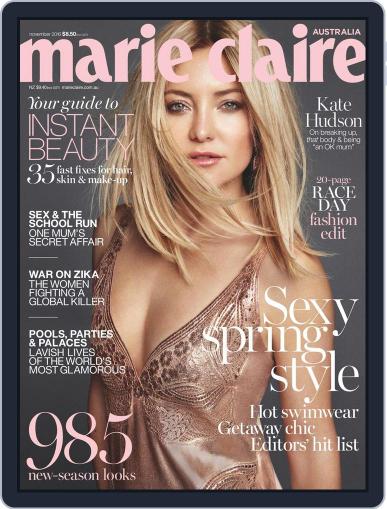 Marie Claire Australia November 1st, 2016 Digital Back Issue Cover