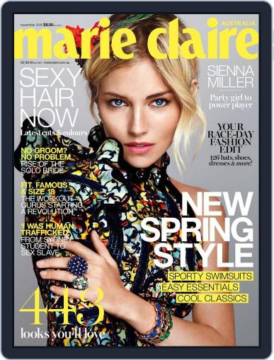 Marie Claire Australia October 31st, 2015 Digital Back Issue Cover