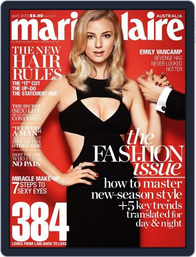 Marie Claire Australia March 5th, 2013 Digital Back Issue Cover